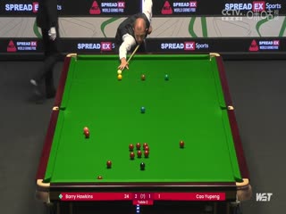 2024斯诺克世界大奖赛 巴里·霍金斯3-4曹宇鹏 20240116封面图