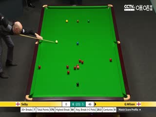 斯诺克 加里·威尔逊7-13马克·塞尔比 20230424（第二阶段）（李照）封面图