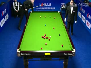 斯诺克天津国锦赛32进16里奇·沃顿4-6巴里·霍金斯 20231107（一）封面图