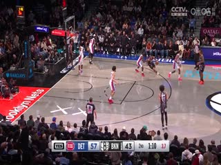 NBA常规赛 活塞VS篮网 20250109封面图