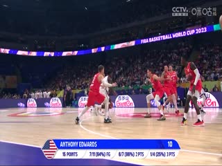 男篮世界杯 美国VS德国  20230908（陈广锐、苏坤雄）封面图