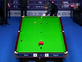 斯诺克世界公开赛32进16 斯蒂芬·马奎尔5-1卢卡·布雷切尔 20240320封面图