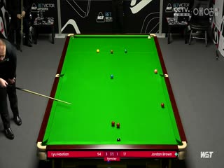 2024斯诺克威尔士公开赛资格赛 吕昊天3-4乔丹·布朗 20240126封面图
