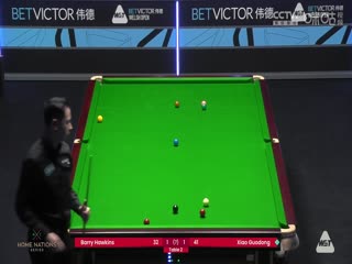 斯诺克威尔士公开赛 肖国栋3-4巴里·霍金斯 20240213封面图