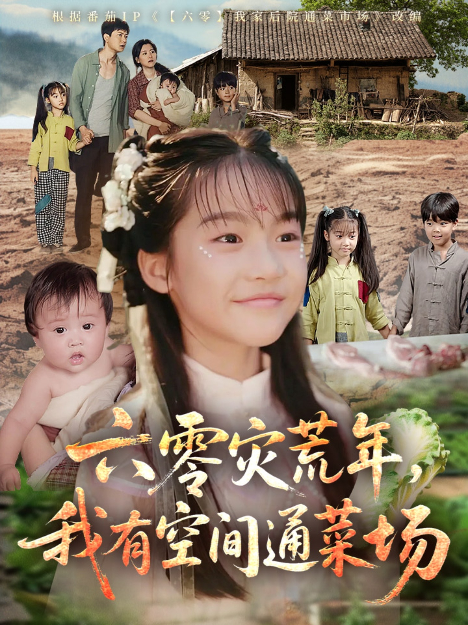 六零灾荒年，我有空间通菜场封面图