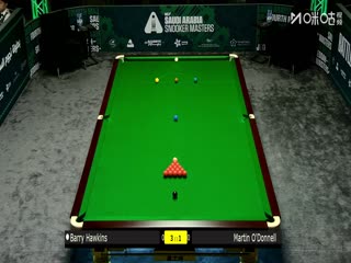 2025斯诺克沙特大师赛32进16 巴里·霍金斯5-3马丁·奥德奈尔 20250813封面图