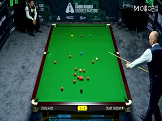 2025斯诺克沙特大师赛32进16 张安达2-5斯图尔特·宾汉姆 20250812封面图