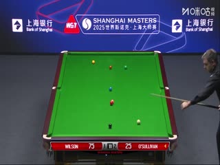 2025斯诺克上海大师赛四分之一决赛 凯伦·威尔逊6-3奥沙利文（蔡剑忠） 20250731封面图