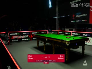 24-25赛季斯诺克世锦赛资格赛Day9 埃利奥特·斯莱塞3-6赵心童（第一阶段） 20250416封面图