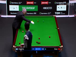 斯诺克巡回锦标赛四分之一决赛 希金斯5-3肖国栋（第一阶段） 20250403封面图