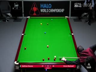 斯诺克世锦赛资格赛96进64及64进32 马修·史蒂文斯10-3西蒙·布莱克威尔（第二阶段） 20250413封面图