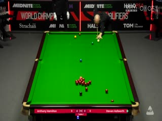 斯诺克世锦赛资格赛96进64  安东尼·汉密尔顿8-0斯蒂芬·霍尔沃斯（第一阶段） 20250411封面图