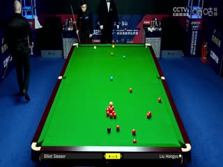 斯诺克玉山世界公开赛32进16 刘宏宇5-4埃利奥特·斯莱塞  20250225封面图
