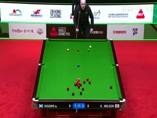 斯诺克世界大奖赛16进8 约翰·希金斯4-2凯伦·威尔逊  20250306封面图