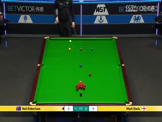 斯诺克威尔士公开赛64进32 尼尔·罗伯逊4-2马克·戴维斯 20250211封面图
