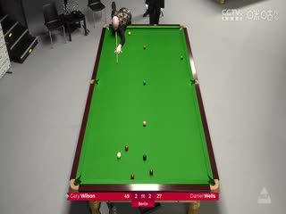 斯诺克德国大师赛64进32 加里·威尔逊4-5丹尼尔·威尔斯  20250129封面图