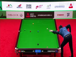 斯诺克世界大奖赛8进4 肖国栋3-5尼尔·罗伯逊  20250307封面图