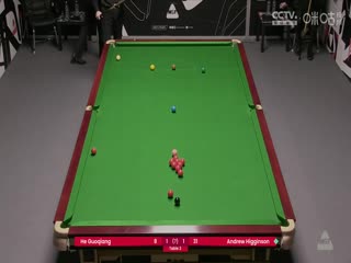 斯诺克威尔士公开赛资格赛 贺国强3-4安德鲁·希金森 20250205封面图
