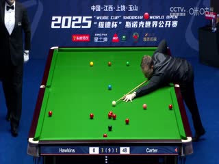 斯诺克玉山世界公开赛四分之一决赛 阿里·卡特5-4巴里·霍金斯  20250227封面图