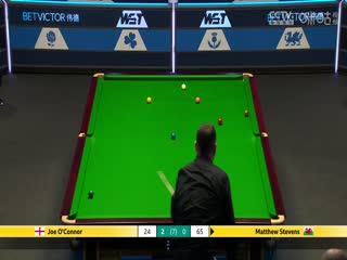 斯诺克威尔士公开赛16进8 马修·史蒂文斯1-4乔·奥康纳  20250214封面图