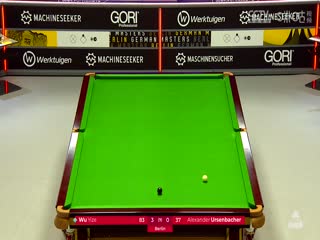 斯诺克德国大师赛16进8 吴宜泽5-2亚历山大·乌森巴赫  20250131封面图