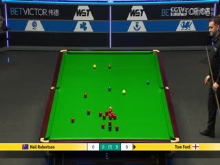 斯诺克威尔士公开赛32进16 汤姆·福德4-3尼尔·罗伯逊  20250213封面图