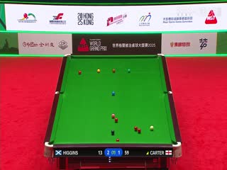 斯诺克世界大奖赛32进16 约翰·希金斯4-3阿里·卡特 20250304封面图