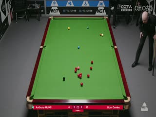 斯诺克威尔士公开赛资格赛 安东尼·麦克吉尔3-4利亚姆·戴维斯 20250205封面图