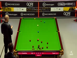 斯诺克德国大师赛半决赛 袁思俊2-6巴里·霍金斯  20250202封面图