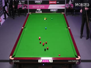 2025斯诺克英国公开赛32进16 扎克·舒尔蒂0-4路易·希斯科特 20250925封面图