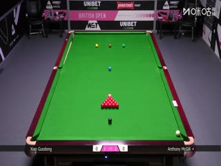 2025斯诺克英国公开赛16进8 肖国栋2-4安东尼·麦克吉尔 20250926封面图