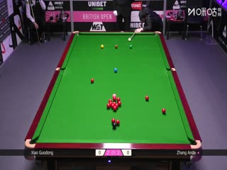 2025斯诺克英国公开赛32进16 张安达3-4肖国栋 20250925封面图
