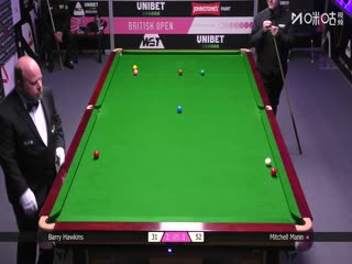 2025斯诺克英国公开赛16进8 米歇尔·曼恩4-2巴里·霍金斯 20250926封面图