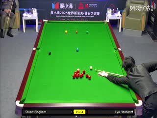 2025斯诺克西安大奖赛16进8 吕昊天5-3斯图尔特·宾汉姆 20251010封面图
