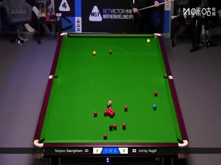 2025斯诺克北爱尔兰公开赛64进32 诺鹏·桑卡姆2-4阿什利·休吉尔 20251019封面图