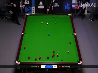 2025斯诺克北爱尔兰公开赛分之一决赛 汤姆·福德4-5周跃龙 20251025封面图