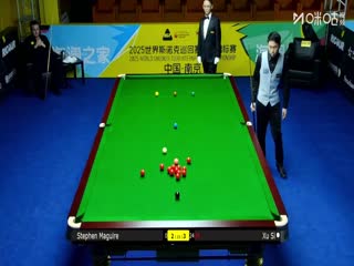 2025斯诺克国际锦标赛64进32 徐思4-6斯蒂芬·马奎尔（朱峰立） 20251103封面图