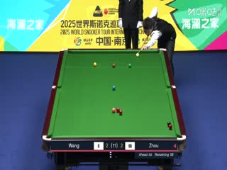 2025斯诺克国际锦标赛延期资格赛第一轮 周跃龙6-4王信伯（乔迁） 20251102封面图
