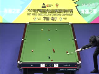 2025斯诺克国际锦标赛延期资格赛第一轮 塔猜亚·乌诺6-0徐嘉锐 20251102封面图